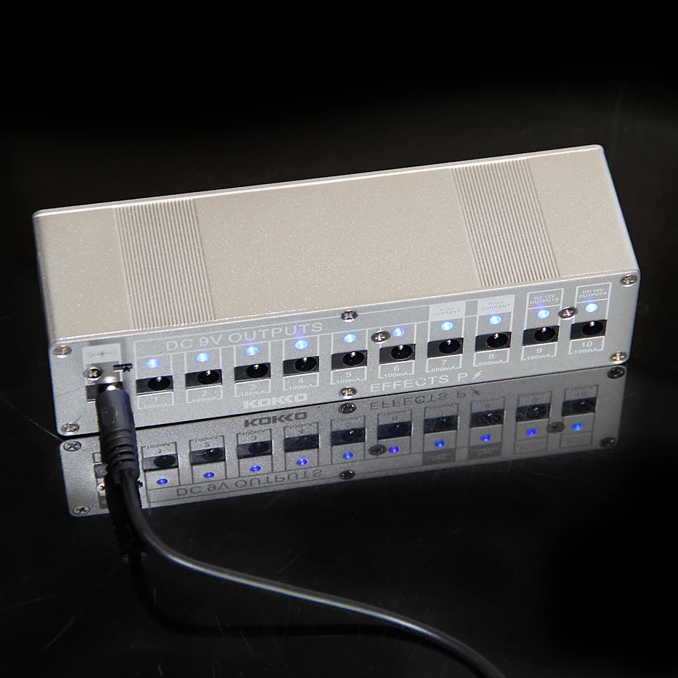 Kokko гитарная педаль питания компактный размер для DC 9 V/12 V/18 V EU/UK/USA Бесплатная
