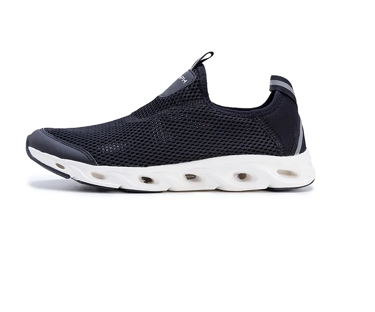 Black Size43 Xiaomi оригинальная легкая дышащая мужская обувь с нескользящей подошвой; спортивная быстросохнущая обувь; повседневная мужская обувь - Цвет: Black Size43