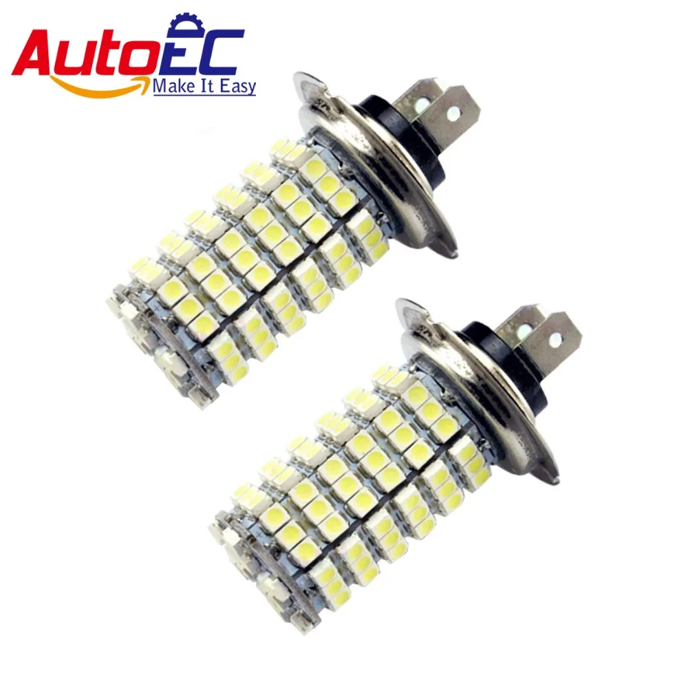 

Светодиодные противотуманные фары AutoEC, 2 шт., h7, 120 smd, 3528, 1210, 12 В постоянного тока, противотуманные фары дальнего света для автомобилей, авто # ...