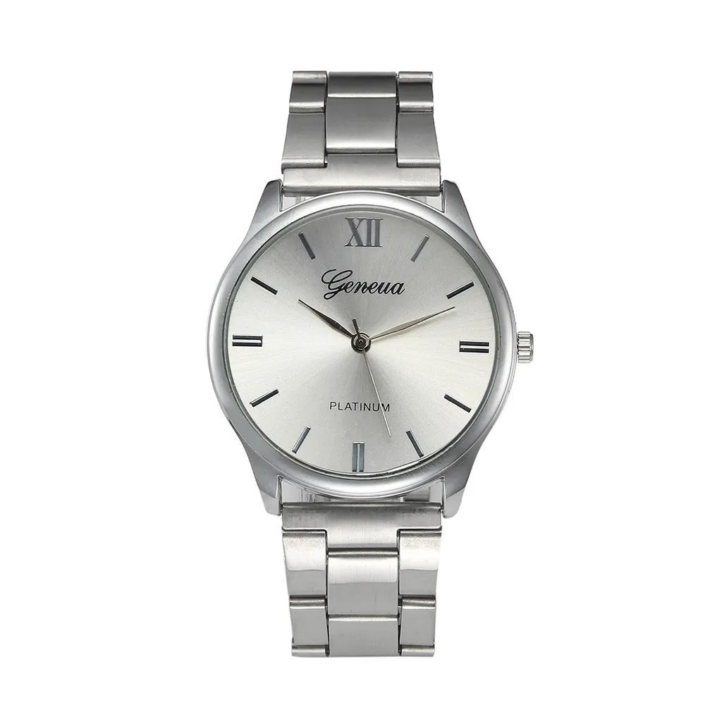 Мужские часы Топ бренд класса люкс модные бизнес Кристалл нержавеющая сталь