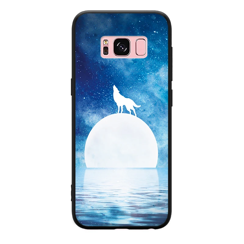 Замечательный синий звездный силуэт шаблон для Samsung Galaxy A3 A5 A8 J3 J5 J7 жесткий чехол