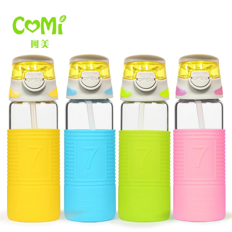 Portable Leak-proof Water Bottle High Quality Tour Outdoor Bicycle Sports Drinking Glass Bottles | Дом и сад