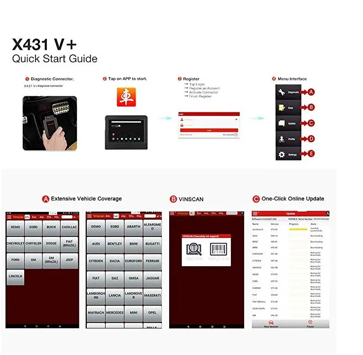 LAUNCH X431 PRO3S интегрированный диагностический прибор для дизельного и парового топлива