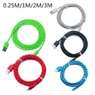 USB кабель для зарядки и передачи данных Shor, 1 м, 2 м, 3 м, для iPhone X, XS MAX, XR, 8, 7, 6, 6S, 5, 6S, Plus, нейлоновый шнур для быстрой зарядки для ipad Mini 2, 3, 4