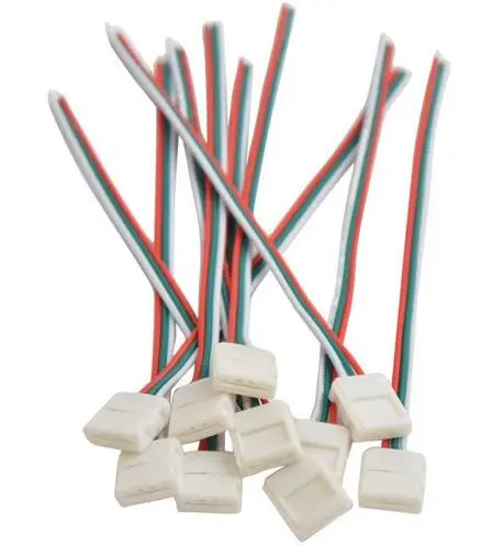 5 шт. 2835 3528 5050 5630 SMD светодиодный светильник для сварки, аксессуары 2pin 4pin 8 мм 10 мм для ws2811 ws2812 RGB ленточная лента - Цвет: 1 head wire