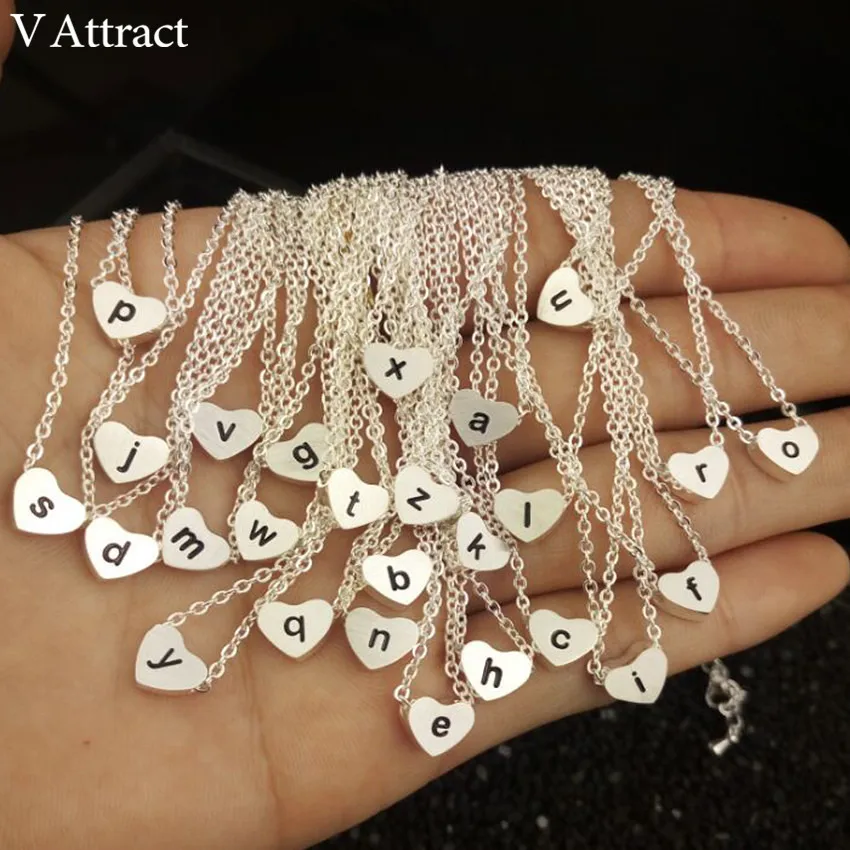 V привлечь Нержавеющая сталь сердце Цепочки и ожерелья Подвеска себе ювелирные