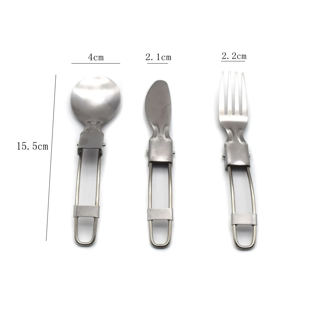 3 в 1 складная вилка из нержавеющей стали|steel tableware|stainless tablewarestainless steel tableware |