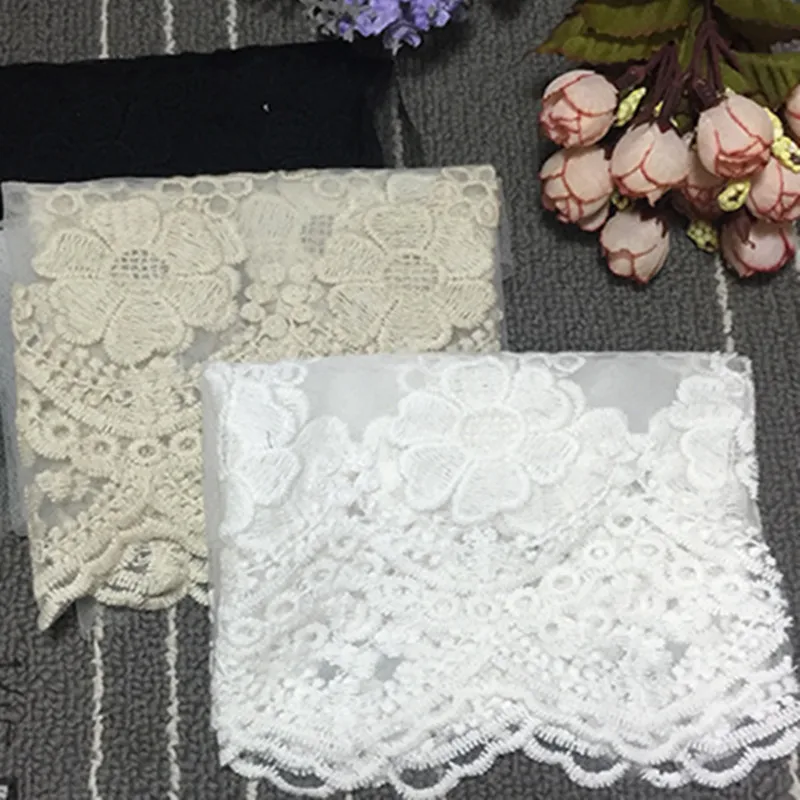 1yard Wide 35cm decorate Lace fabirc Pure Cotton Thickened Straight Edge Embroidery Accessories DIY Handmade Supplies | Дом и сад
