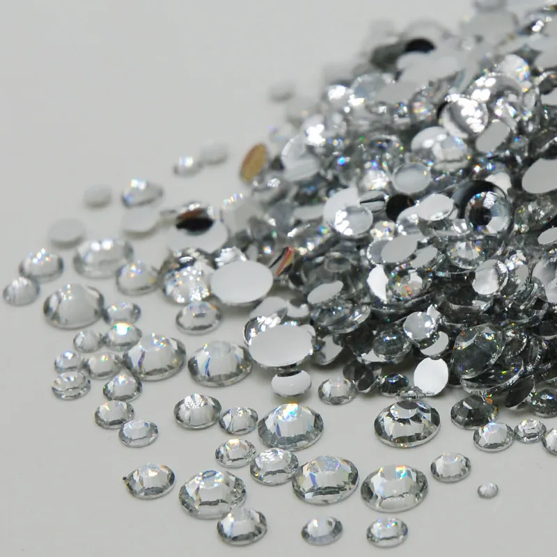 1000 шт./упак. разные размеры плоская задняя сторона прозрачный белый акриловый