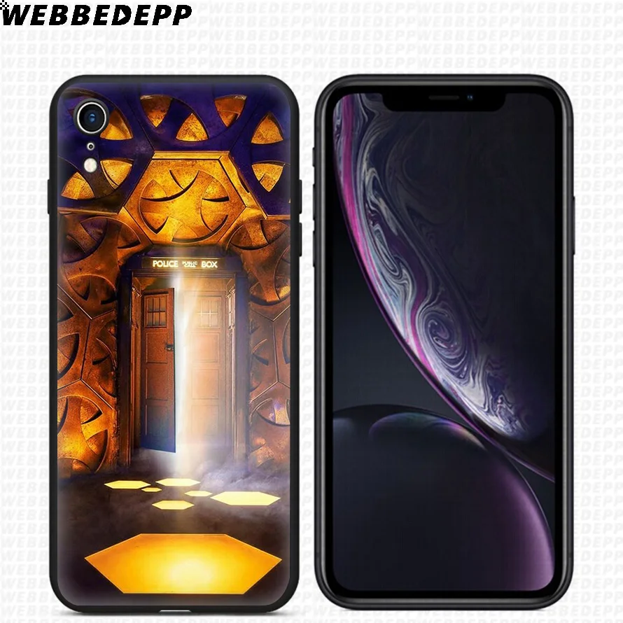 WEBBEDEPP Tardis Box Doctor Who Мягкий силиконовый чехол для iPhone 11 Pro Xr Xs Max X или 10 8 7 6 6S Plus 5 5S SE Case