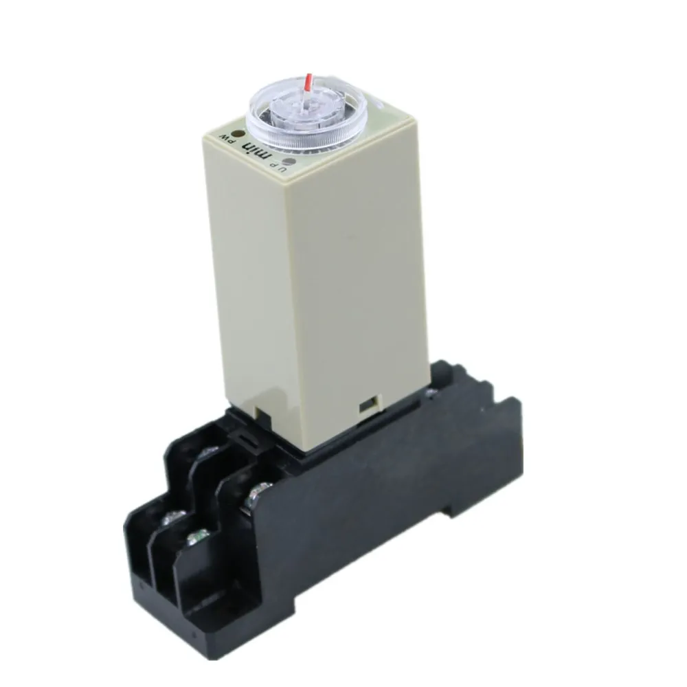 H3Y 2 AC 220V Реле времени задержки 0 30 минут с базой|time relay|delay timerac 220v delay |