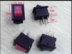 10 шт. 10*15 красная головка стандарт 15*10 мм В переменного тока 3 А клавишный