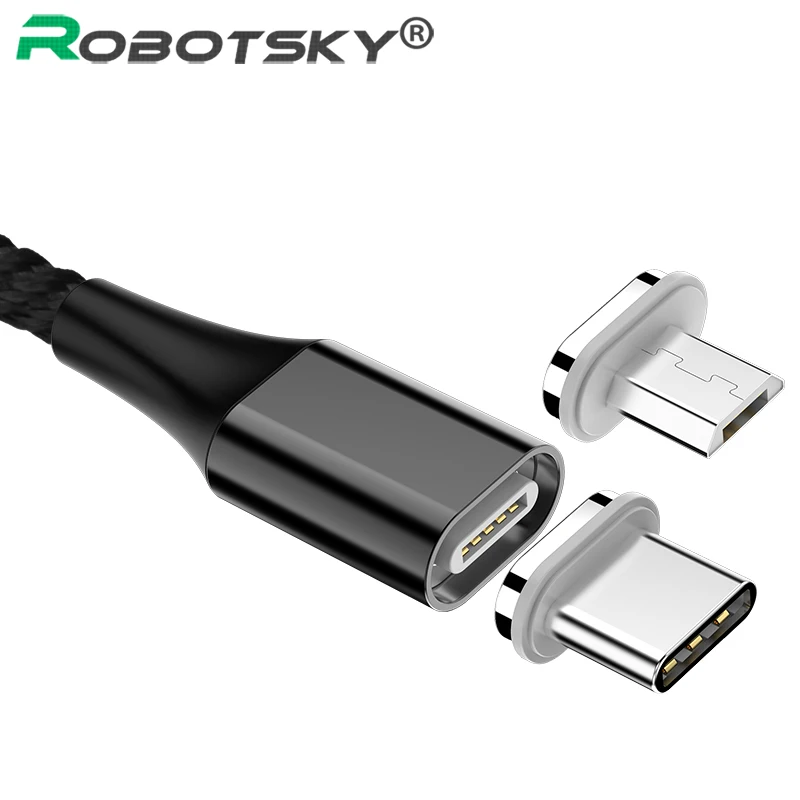 5А USB кабель type-C Магнитный нейлоновый Плетеный USB-C Магнит Micro USB кабель зарядного устройства для huawei mate 20 X P20 Pro Супер быстрая зарядка