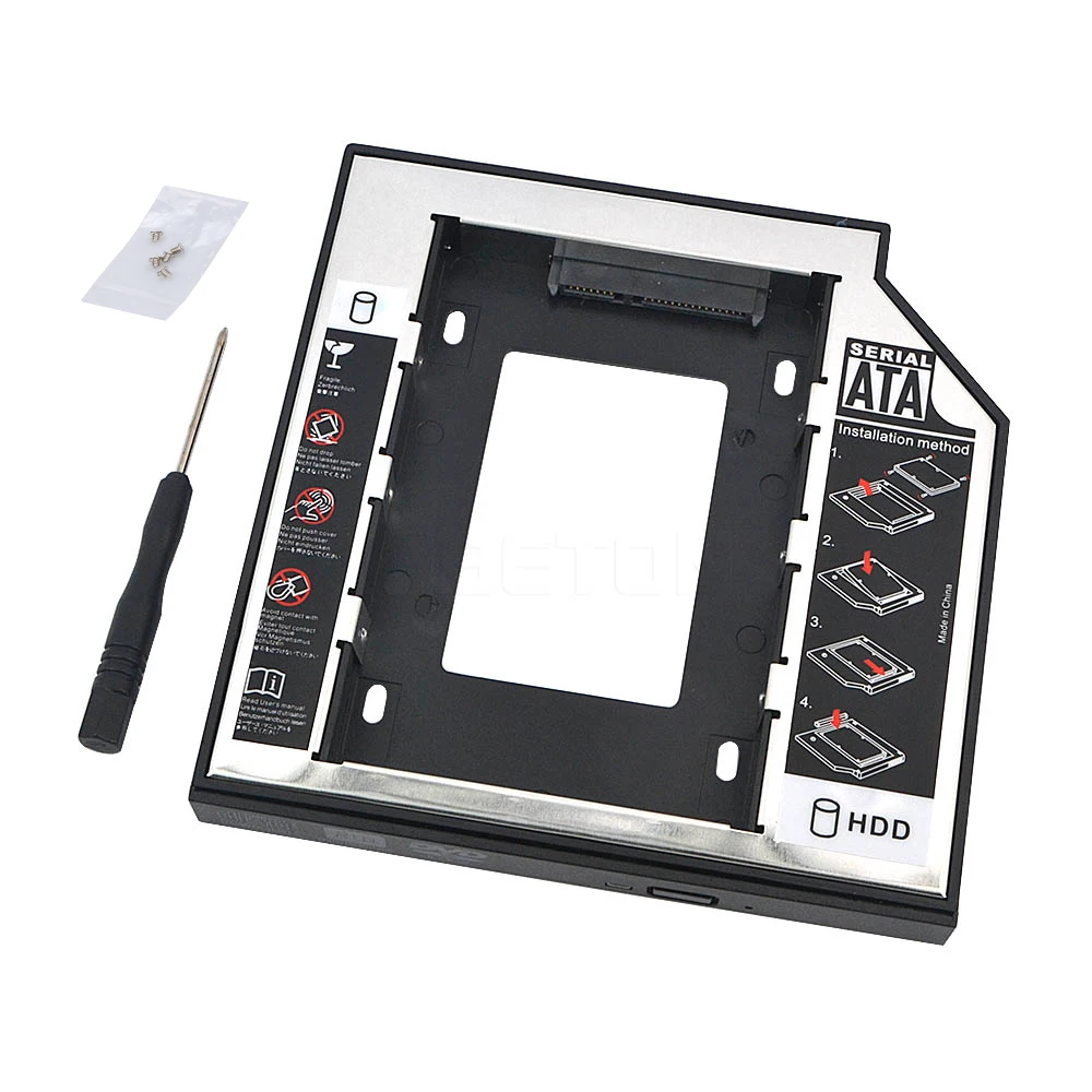 Kebidu НОВЫЙ 2 5 &quotSATA 3 0 второй пластиковый SSD HDD HD Жесткий диск Драйвер Caddy 12 7 мм
