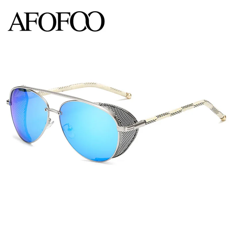 Солнцезащитные очки AFOFOO в стиле стимпанк роскошные брендовые дизайнерские