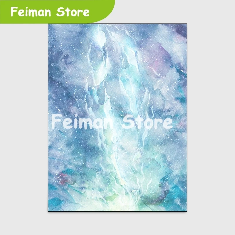 Высокое качество большой площади ковры абстрактный синий космическое небо