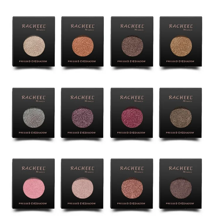 3 шт./лот прессованные блестящие тени для век однотонные Алмазный Радужный макияж