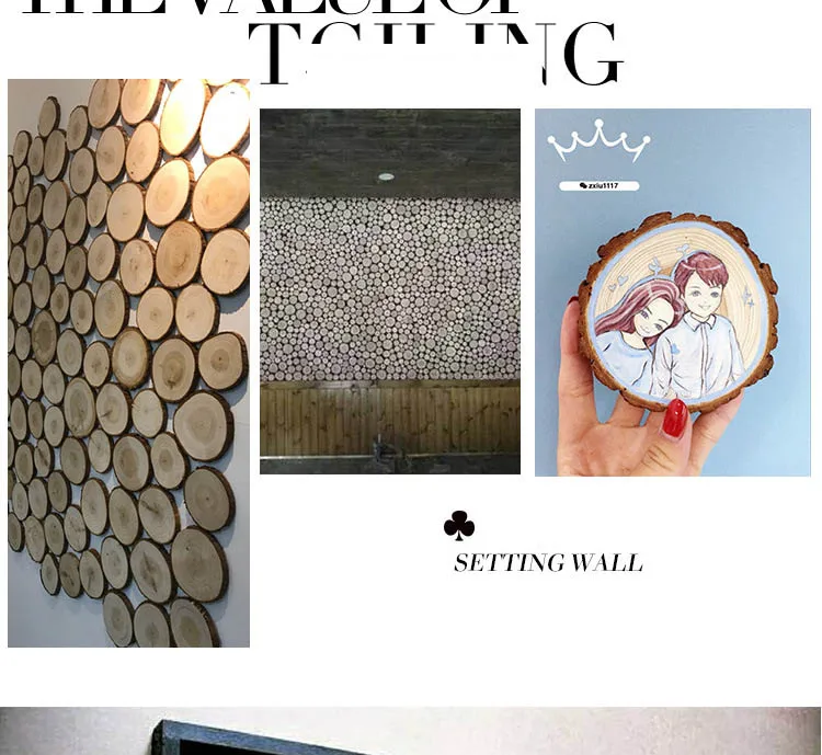 5 шт. круглые деревянные пластинки DIY деревянное ремесло украшения день рождения свадебные карточки Свадебные украшения НЕОБРАБОТАННАЯ древесина подарок