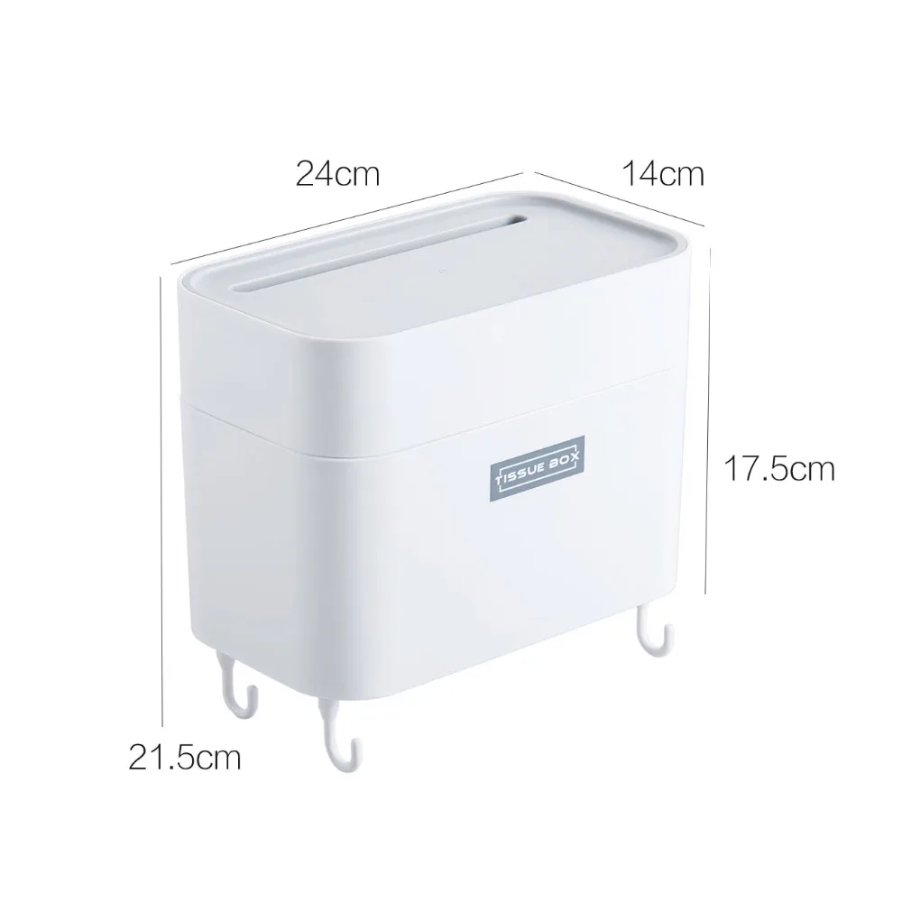 Настенный двухслойный тканевый держатель для салфеток с 4 Вешалками Для