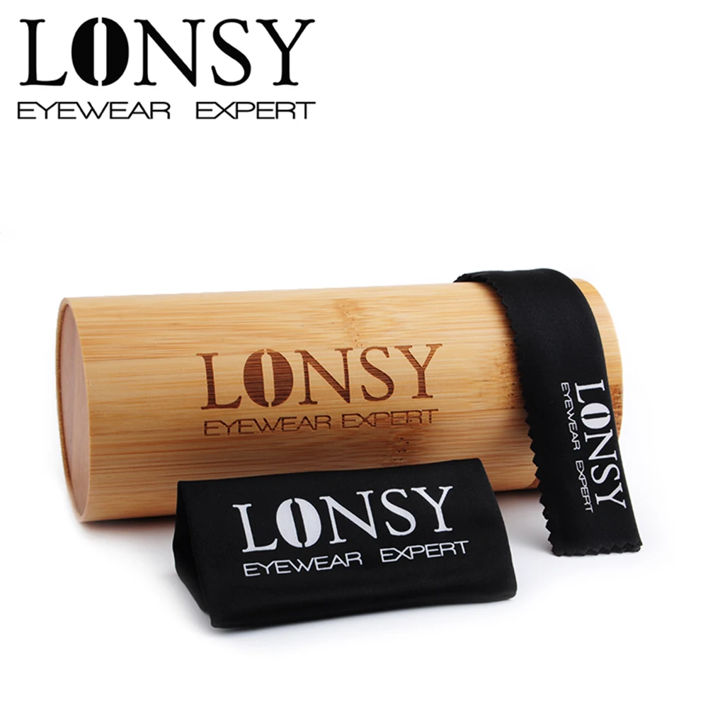 LONSY деревянные солнцезащитные очки фирменный дизайн оригинальные