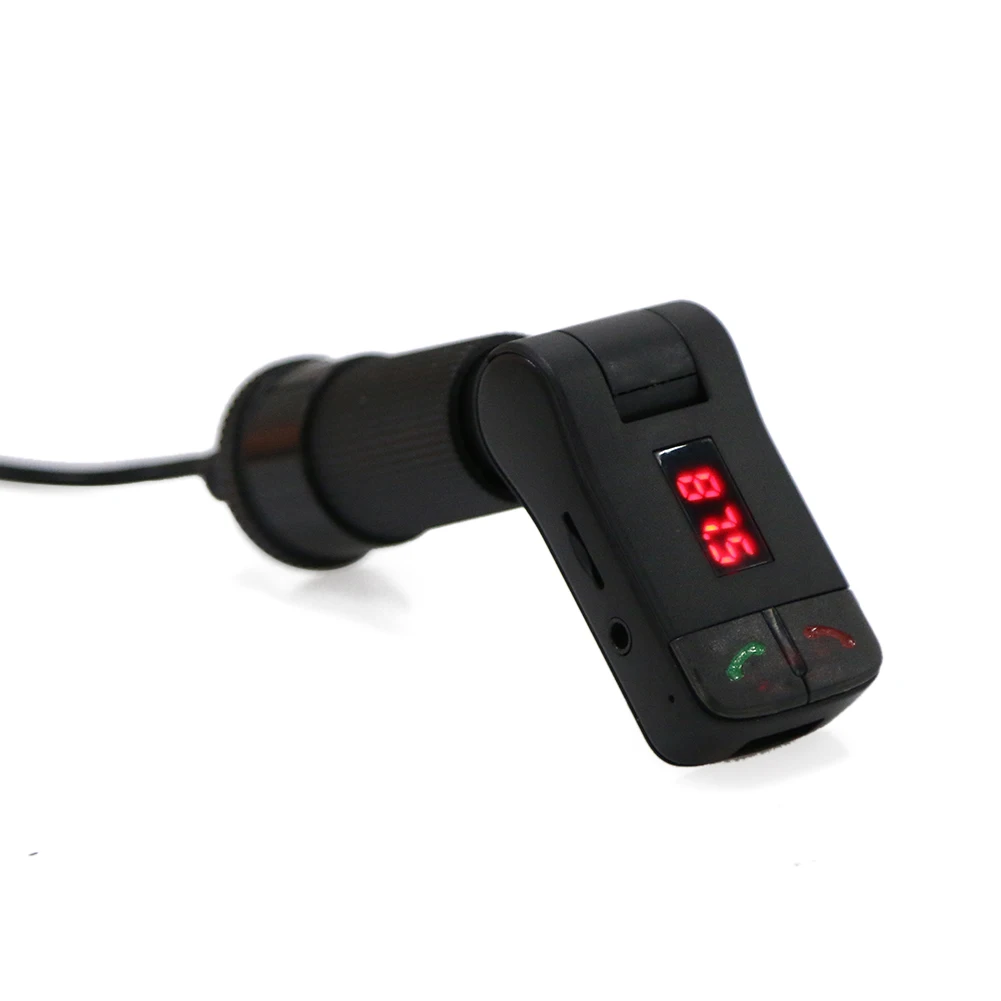 Bluetooth FM радио передатчик Handsfree автомобильный комплект светодиодный MP3 с USB