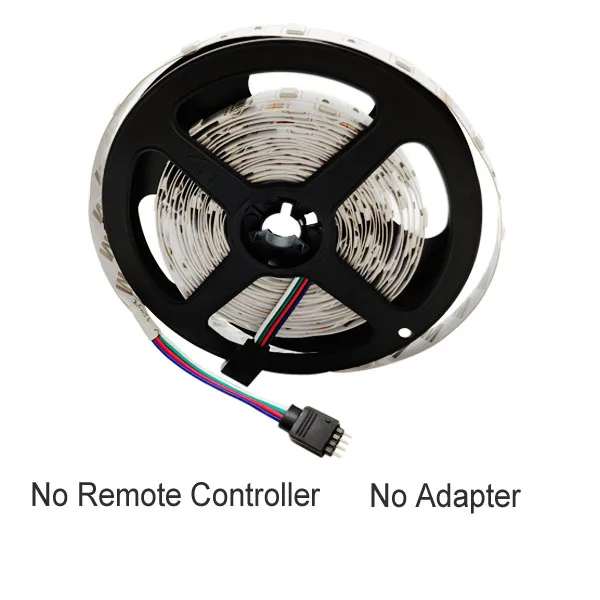 Only RGB Strip 5 м 10 м 15 м СВЕТОДИОДНАЯ лента SMD RGB 5050 Светодиодная лента светильник RGB Fita гибкая светодиодная лента 12 В постоянного тока e с пультом дистанционного управления и адаптером - Испускаемый цвет: Only RGB Strip