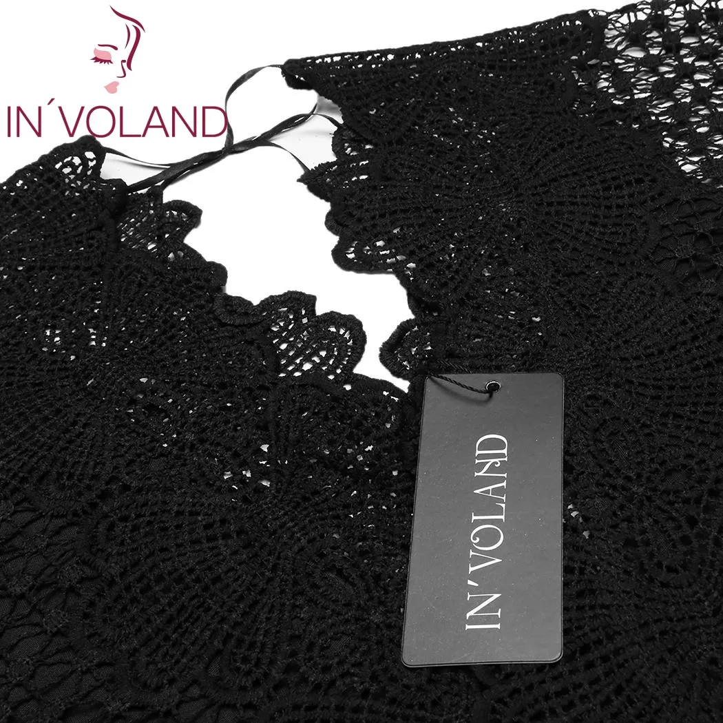 Женское платье IN'VOLAND размера плюс облегающие вечерние платья с рукавом летучая