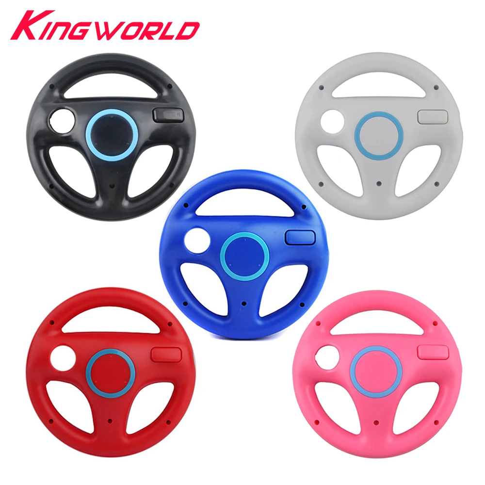 Hight quality RV77 Plastic Steering Wheel for Wii Racing Games Remote Controller Console