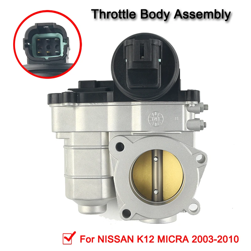 Автомобильный корпус дроссельной заслонки в сборе железный для NISSAN K12 MICRA 2003 ~ 2010