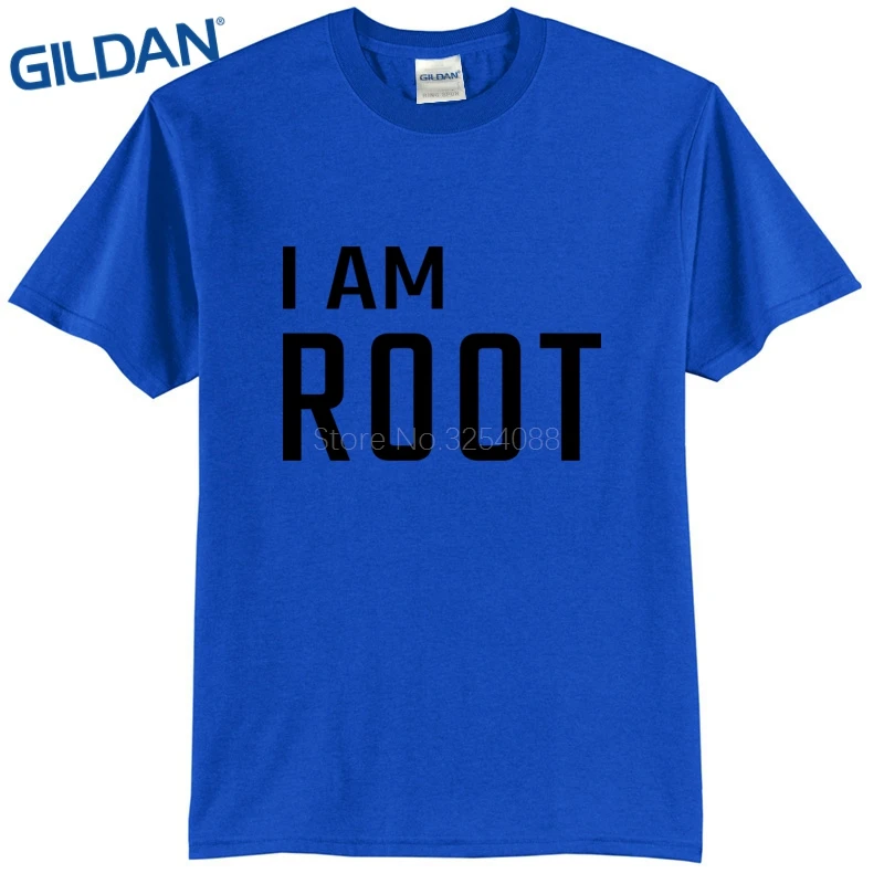 Men T Shirt Great Quality Funny Man Cotton I'm Root Linux By tshirts High Personality Custom Printed Tee Shirts | Мужская одежда