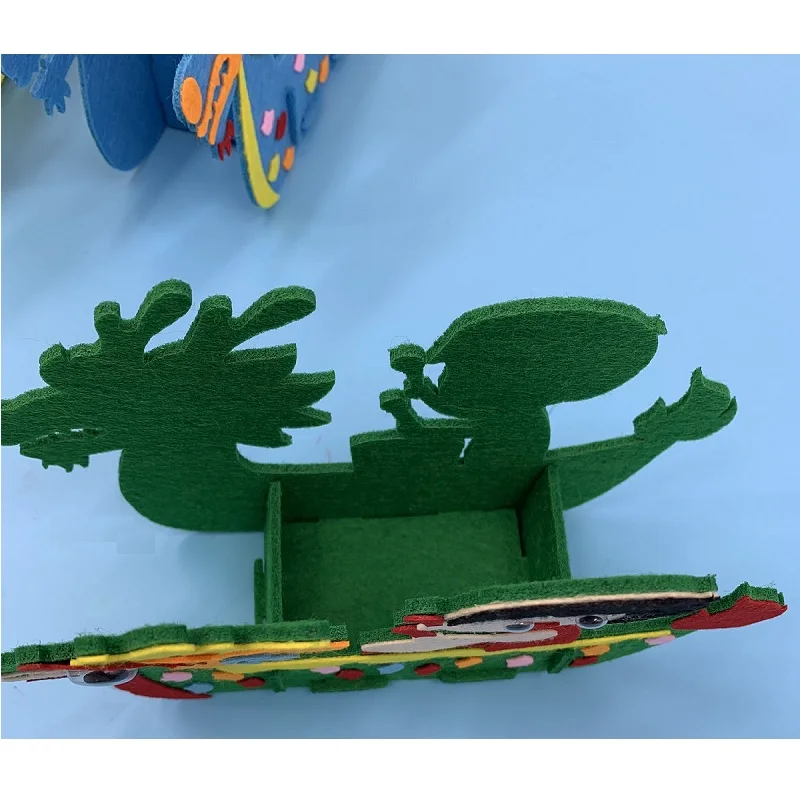 DIY Дети ручной дракон Лодка 3D модель дети ручной лодка Гоночные Игрушки Дети Нетканая одежда Дошкольное искусство обучающая игрушка