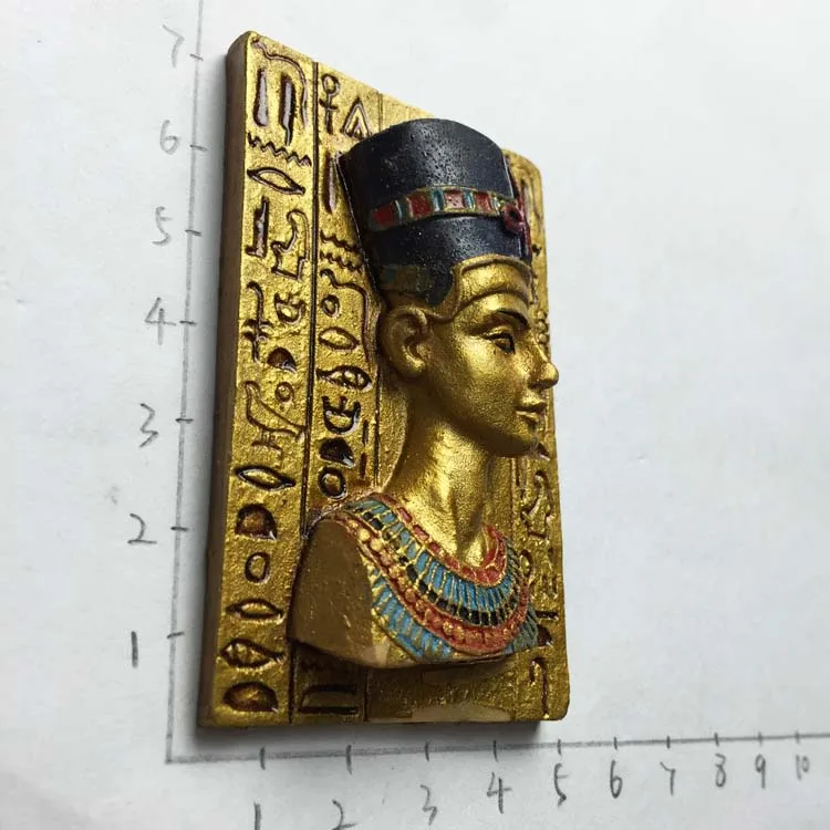 Египетский туристический сувенир декоративный магнит для холодильника Queen Nefertiti