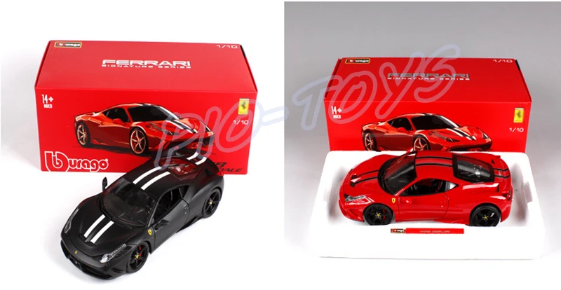 Новое поступление роскошный подарок 458 SP 1/18 сплав модель украшения автомобиля игрушки автомобили статические литье под давлением для взрослых фанатов любимый подарок предмет