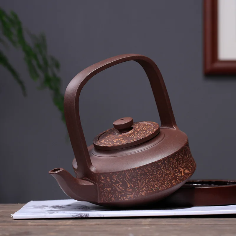 recommended distribution all hand undressed ore purple clay ceramic tea set large choi zhi-gang cao craftsmen girder | Дом и сад