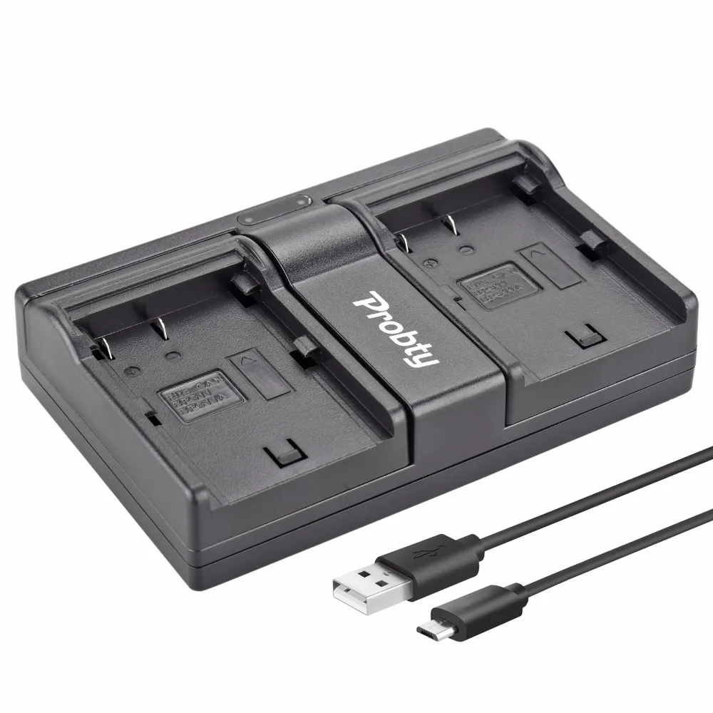 Зарядное устройство Probty 2Pcs BP-511 BP 511 BP511A + двойное зарядное USB 2-портовый разъем для