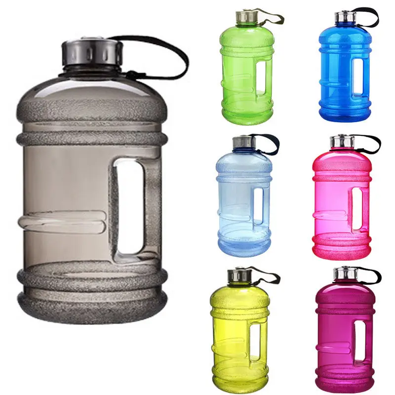 2.2L большой BPA бесплатно Спорт Тренажерный зал Обучение напиток бутылка для воды крышка чайник Кемпинг