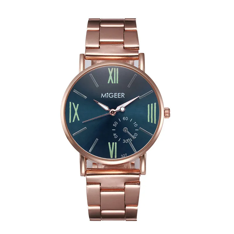 Новые Relojes MIGEER часы мужские роскошные дизайнерские кварцевые из нержавеющей