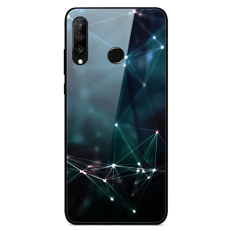 26 Для huawei P30 Lite, чехол, стекло, задняя крышка, жесткий чехол для телефона s, для huawei P30 Lite, чехол, бампер, закаленное, Honor 9X Pro Y9 Prime - Цвет: 26