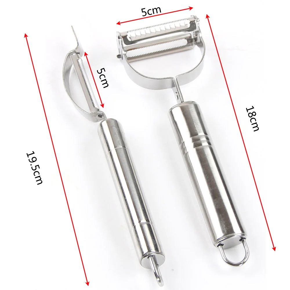 2 шт. из нержавеющей стали Овощечистка Набор Резак для картофеля Julienne набор