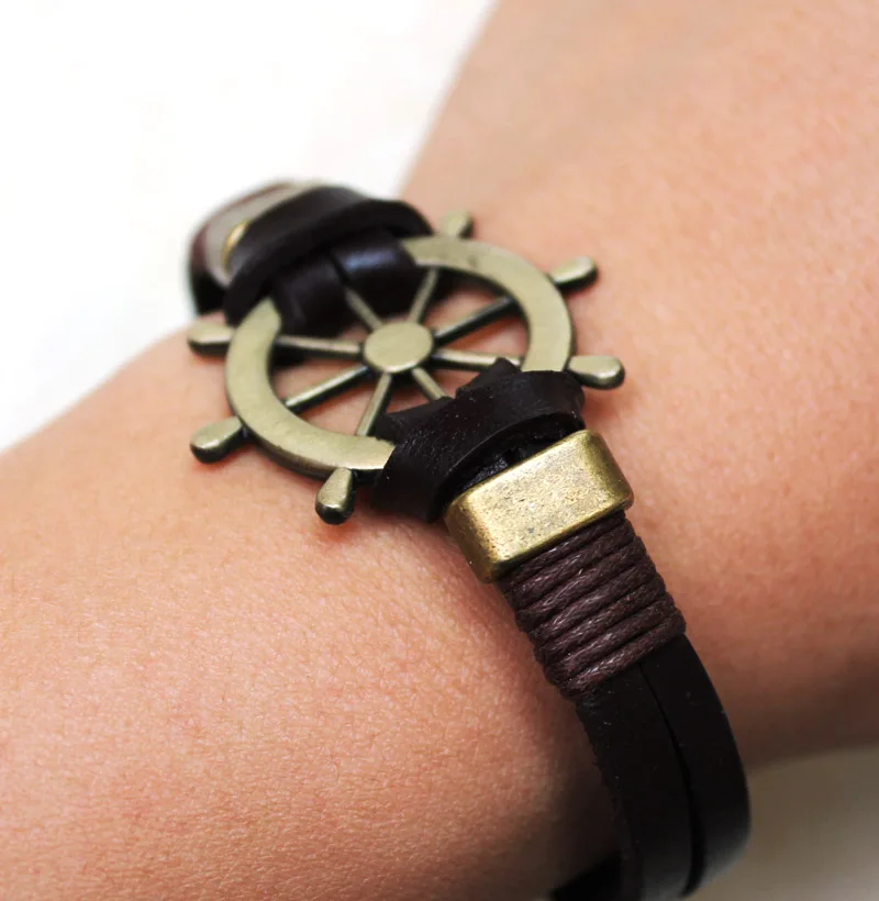 Горячее предложение новые оригинальные браслеты из телячьей кожи для мужчин и