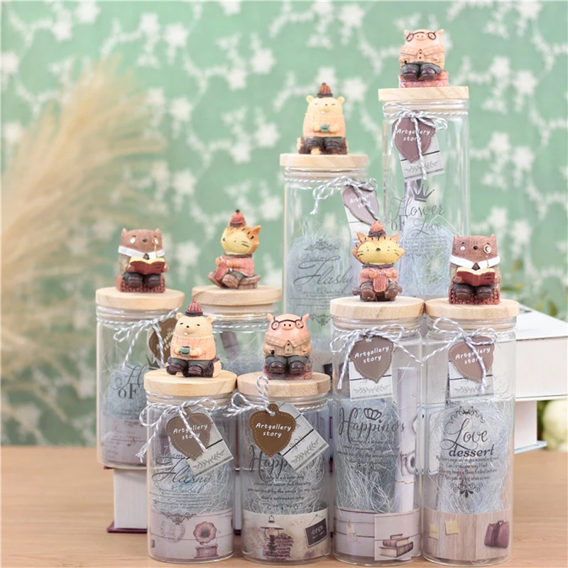 Новый ГОРОД История миниатюрное стекло Желая бутылка желаю дрейфующих мебель