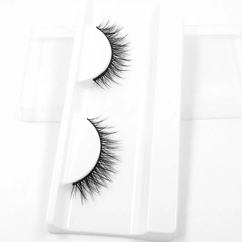 iflovedekd Individual Natural Soft False Eyelashes Women Makeup 3D Synthetic Hair Crisscross Fake Eye 1 Pair W29 | Красота и здоровье