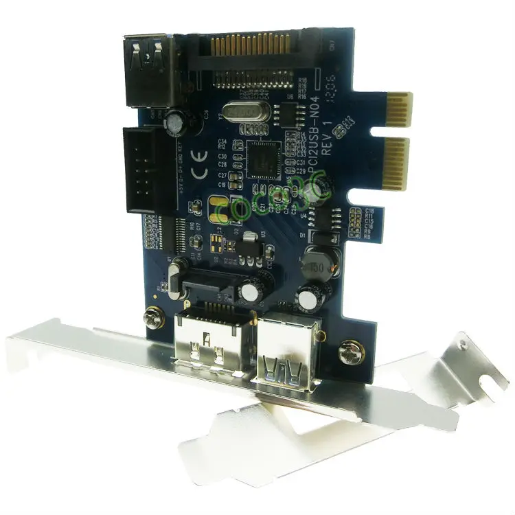 Чипсет nec720202 USB 3.0 2 порта + Мощность ESATA 9 Булавки USB2.0 Hybrid PCI Express контроллер карты |
