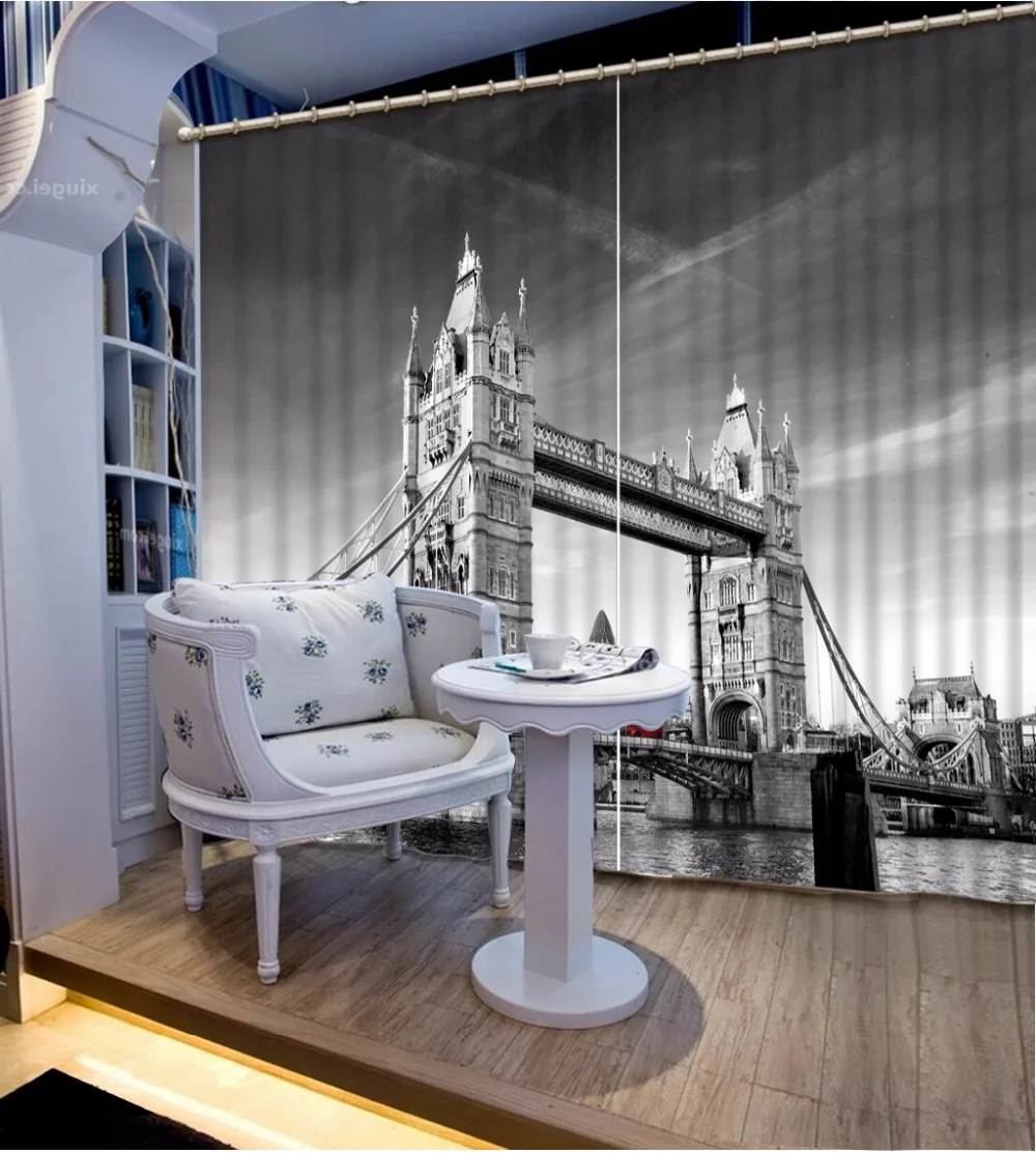

Шторы 3d на заказ, занавески для гостиной, кухни, спальни, роскошные в европейском стиле, архитектура