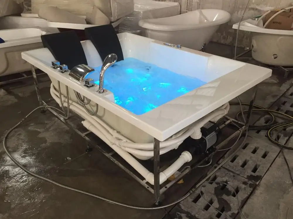 1800 мм Drop in стекловолокно whirlpool Ванна Акриловая Hydromassage встроенный серфинг Двойные