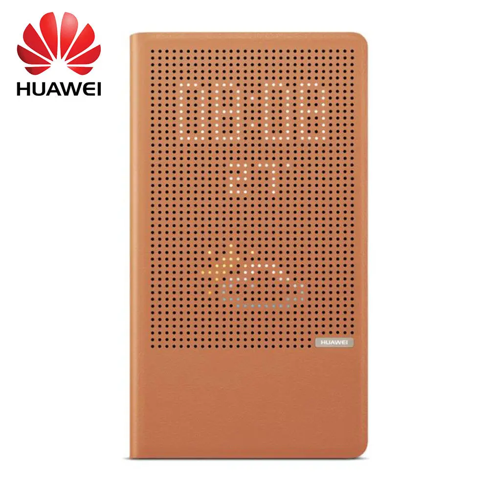Официальный цветной Чехол-книжка с подставкой и окошком для huawei P8 Max - Цвет: Brown