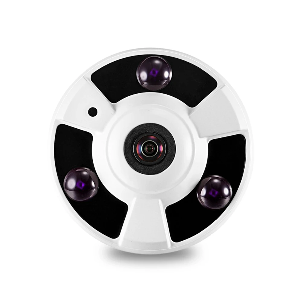New 2.0MP 360 Degree 1.44mm Fixed Lens FishEye IP Camera Panoramic CCTV AHD Color IR Dome | Безопасность и защита