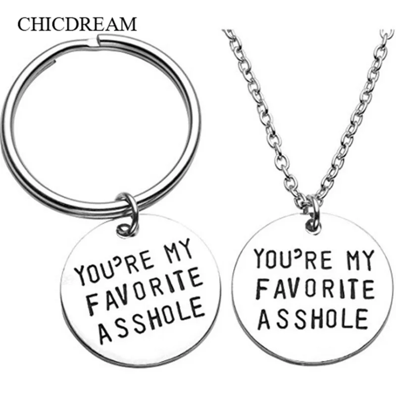 New Fashion Hero Necklaces Pendants I Love You My Husband Long Sweater Men Jewelry Wife Statement Birthday Party Gift | Украшения и