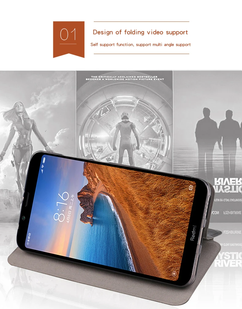 Для Xiaomi Redmi 7A чехол MOFI Флип из искусственной кожи чехол-подставка s для Xiaomi Redmi 7A Чехол-книжка в стиле книги