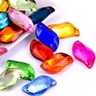 Лидер продаж! Стразы с отверстиями в форме красных листьев, 3 размера, стразы с плоской задней стороной, стразы для шитья одежды B0176